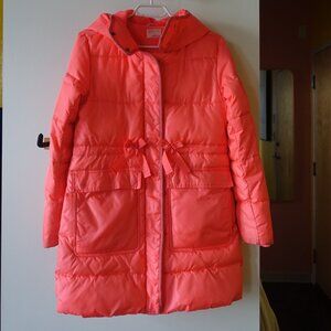 J. Crew Crewcuts Girls Primaloft J5517 Coat Neon Sweet Guava pink puffer 14
